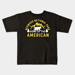 redwood national park home of the american Kids T-Shirt